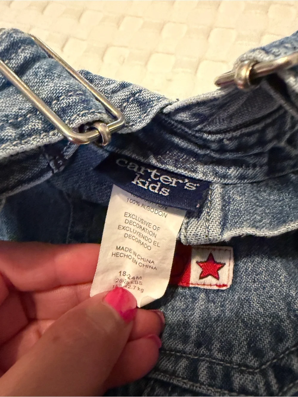 OshKosh B'gosh Dark Denim Overalls & Vintage Sailboat Carter Shortalls